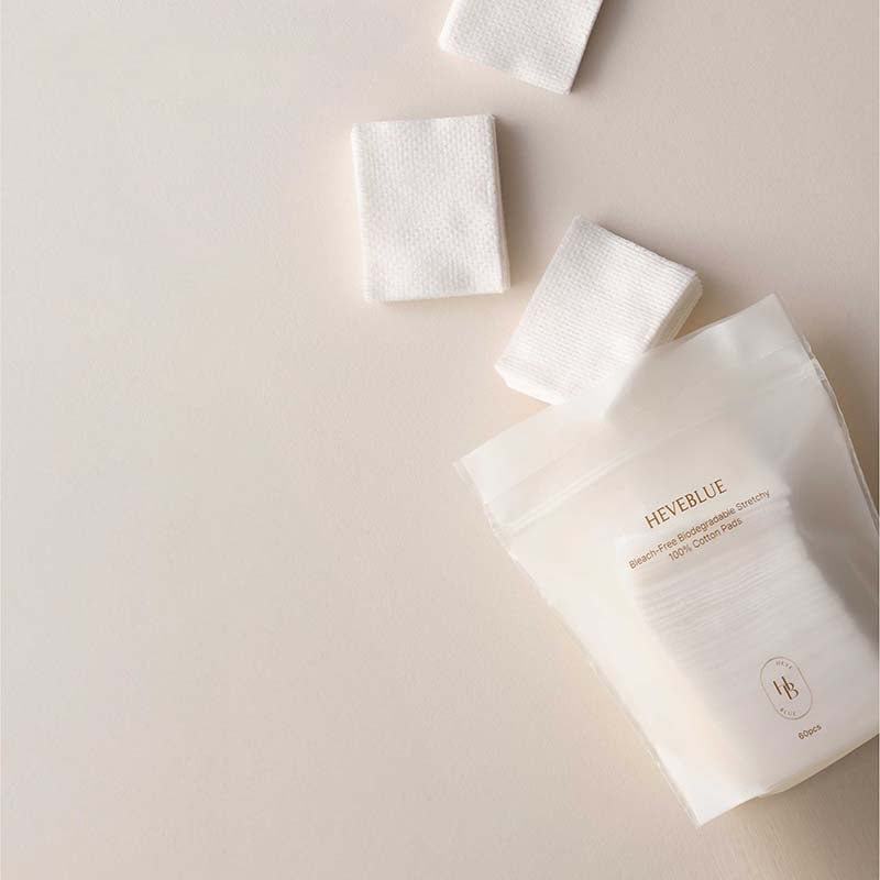 Bleach-Free Biodegradable Stretchy 100% Cotton Pads